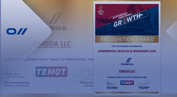 Omega received an honorary award from the International Purchasing Union TEMOT International