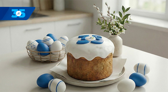 Вітаємо з Великоднем! 